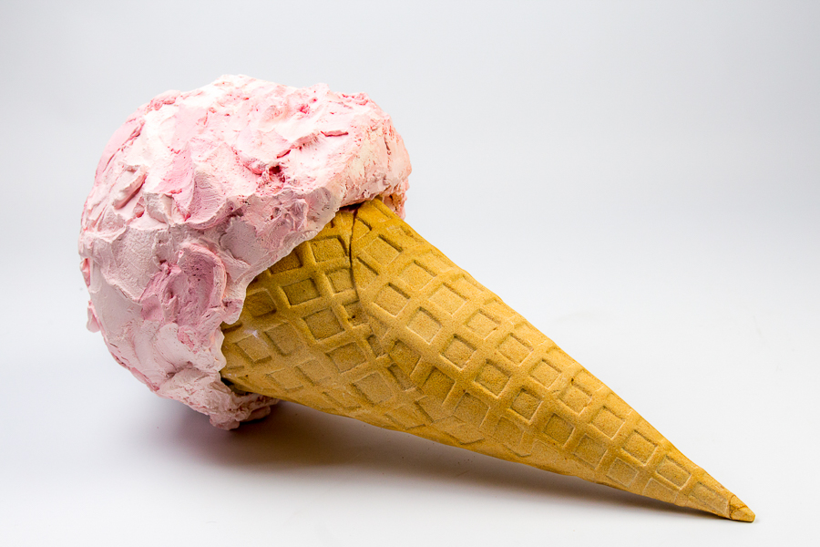 Strawberry Ice Cream Sculpture