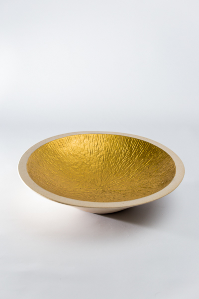 Gold Bowl Sculpture