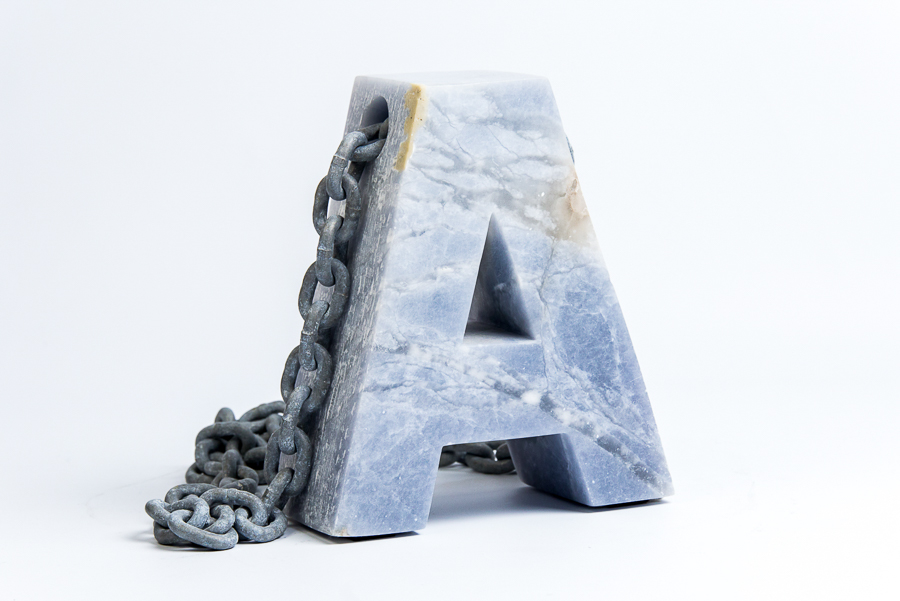 Alphabet Pendant 'A' Sculpture